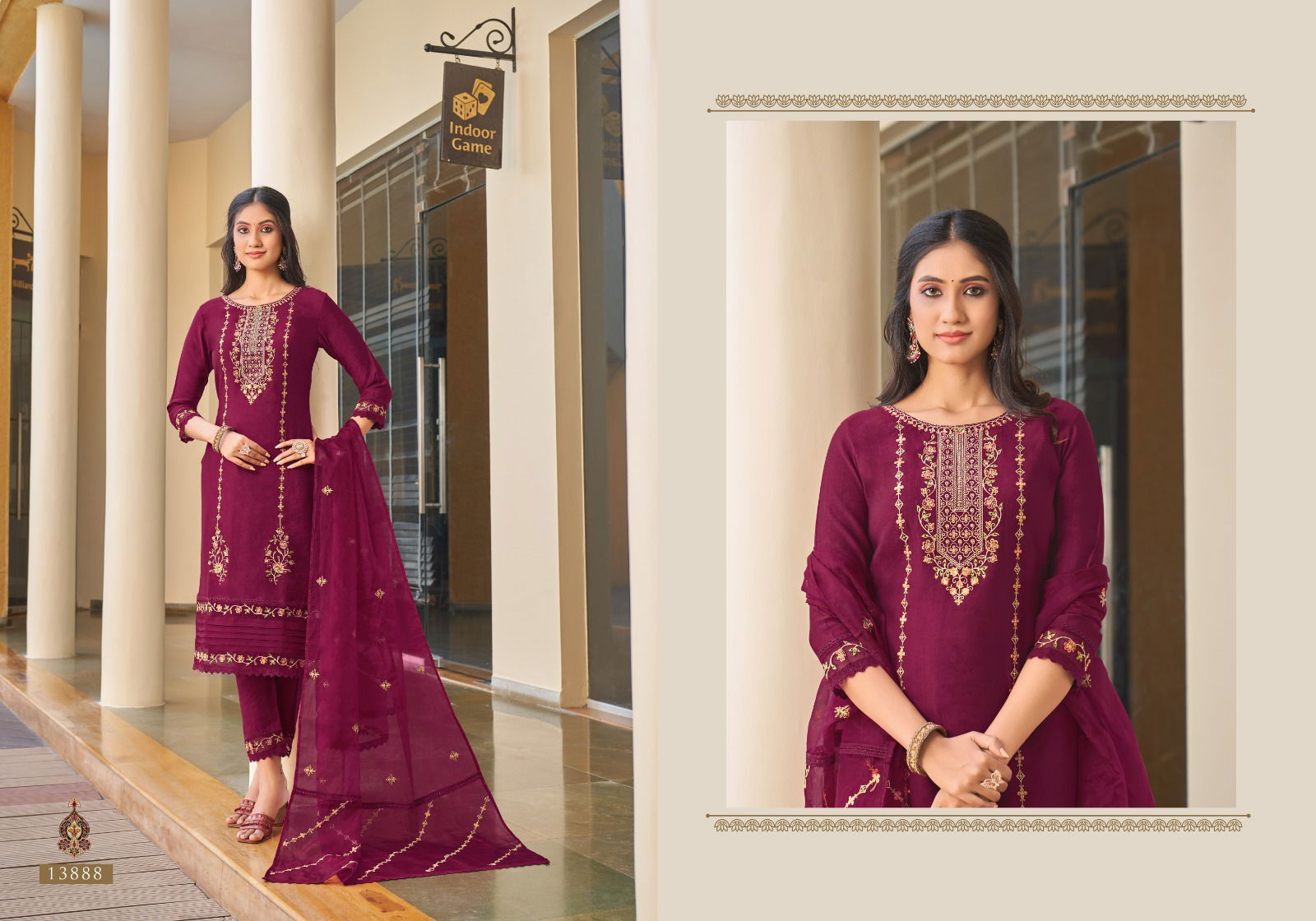 Nirali By Kalaroop Dazzle 13855 To 13858 Kurti manufacturers Surat